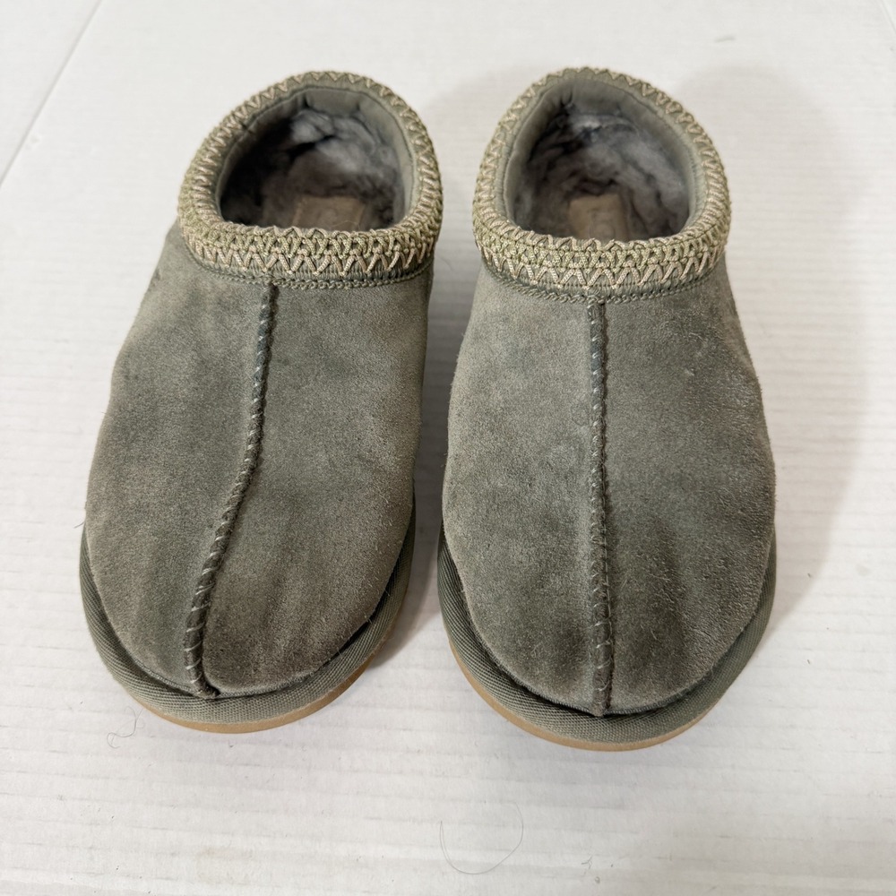 UGG Tasman II Womens Moss Green 1174470 Sheepskin Comfort Slippers Size - Picture 2 of 7